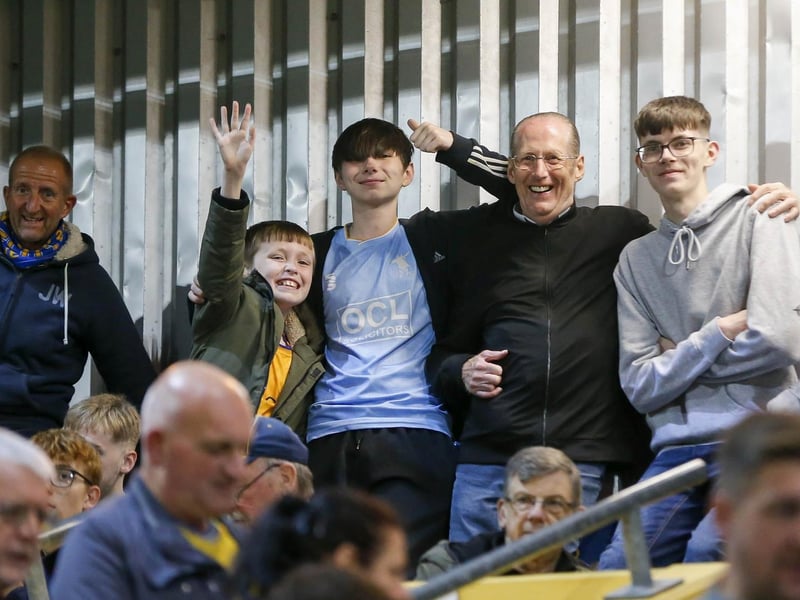 Mansfield Town fans enjoy the EFL Trophy win over Doncaster Rovers.