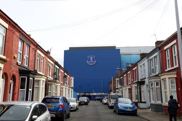 Iconic Goodison Park- current Everton home.