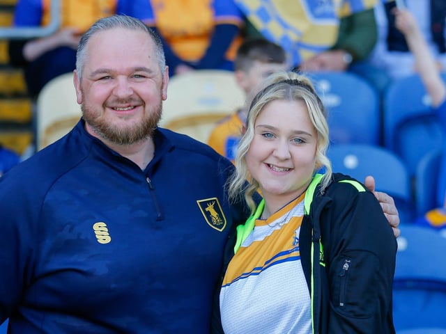 Stags fans ahead of the 2-2 draw with Forest Green.