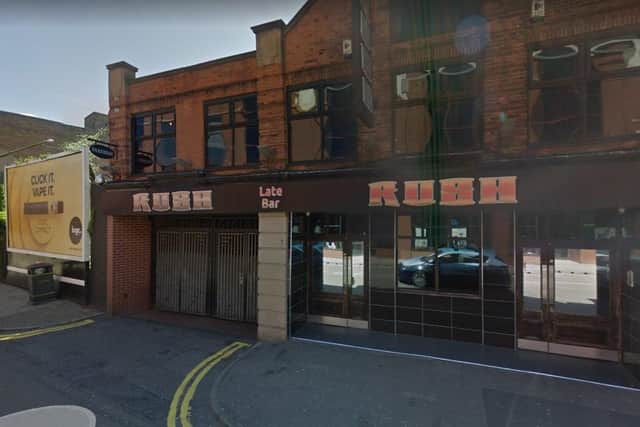 A man has been left with a broken cheekbone and eye socket after he was punched in the face in Rush nightclub in Mansfield.
