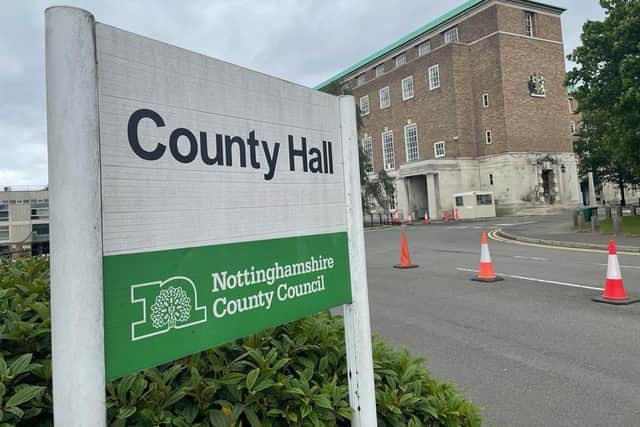 County Hall, Nottinghamshire Council's headquarters in West Bridgford.