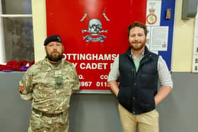 Coun Tom Smith (right) is calling for people to support the Blidworth Army Cadets