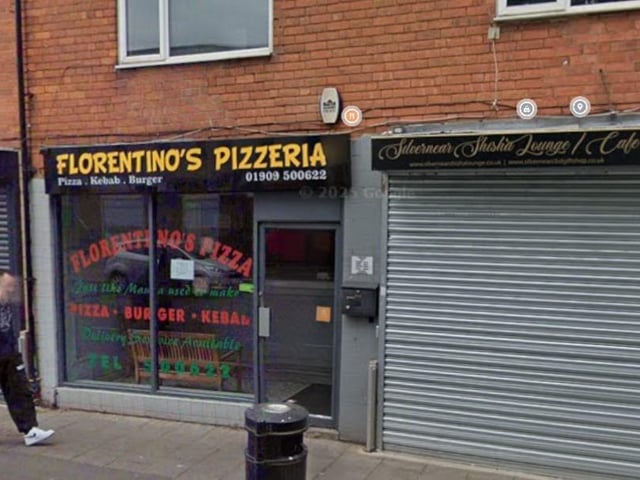 Florentinos Pizzeria on Ryton Street, Worksop, was rated five out of five on November 20