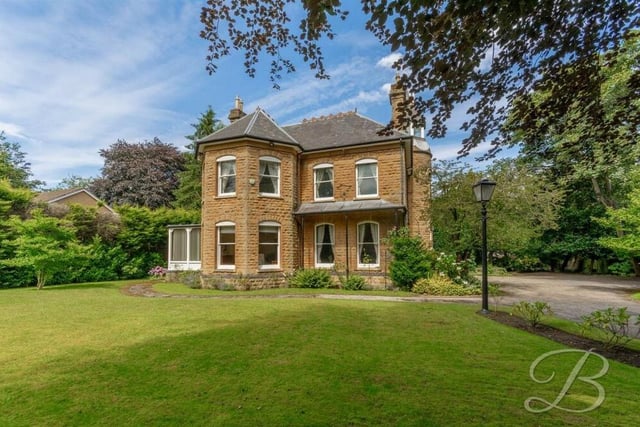 One last look at the fabulous frontage of the £875,000 Victorian mansion, standing proud behind a manicured lawn,