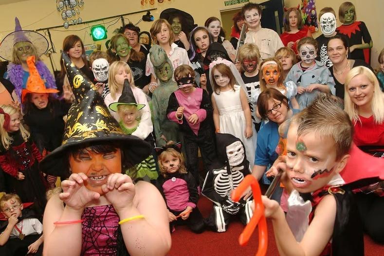 Youngsters and their carers get all spooky during a daytime Myths and Magic disco for the Elkesley Road Play Scheme in Meden Vale back in 2009