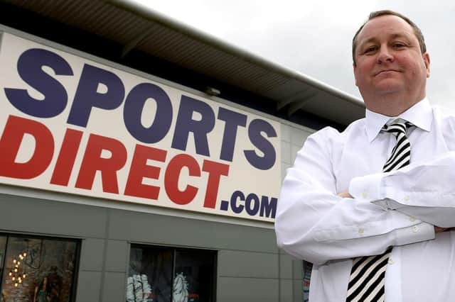 Billionaire tycoon Mike Ashley, who runs Sports Direct and owns Newcastle United Football Club.