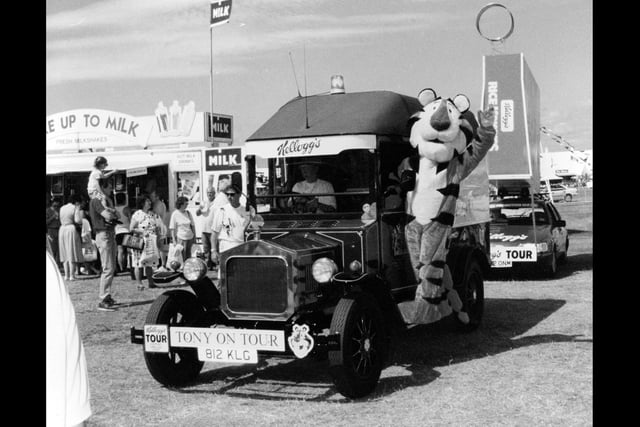 Tony the Tiger is on tour at the Southsea Show in 1993. The News PP5209
