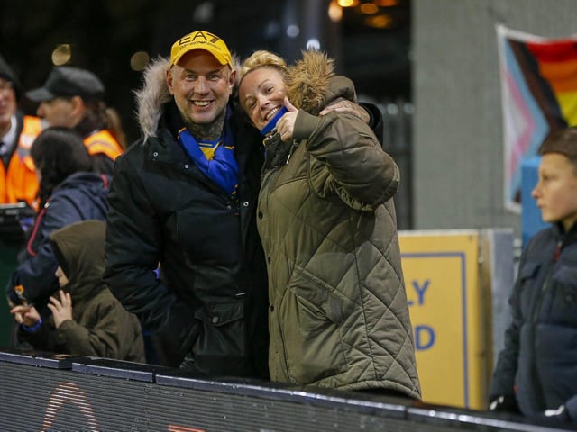 Mansfield Town fans ahead of the League Cup tie with Port Vale.