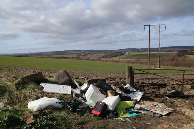 A significant amount of fly-tipping was discovered on footpaths and bridleways.