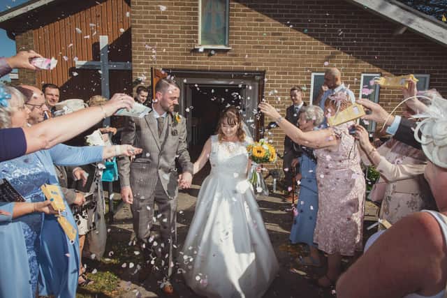 Tying the knot at the chapel, on Warsop lane, Rainworth.