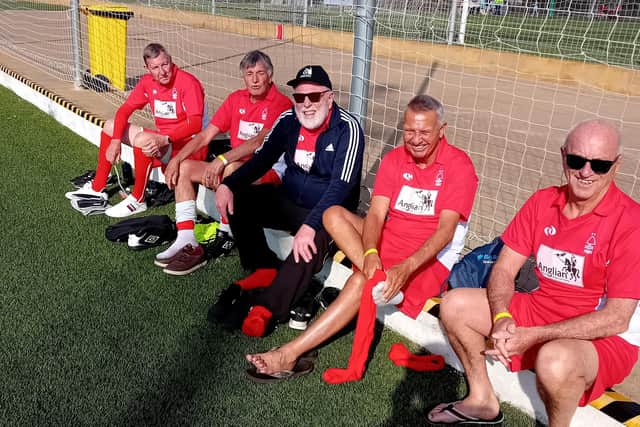 Mansfield Reds after a pre match work out in Spain.