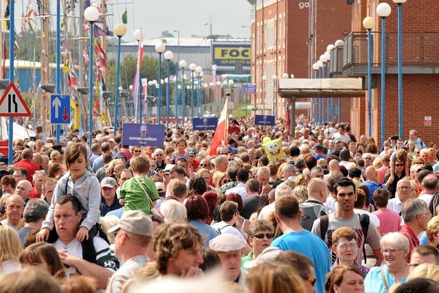 2010's Tall Ships Races in Hartlepool brought the biggest crowds that the marina had ever seen with thousands of visitors streaming into town.