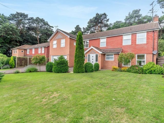 Another glance at the imposing frontage of the six-bedroom house.