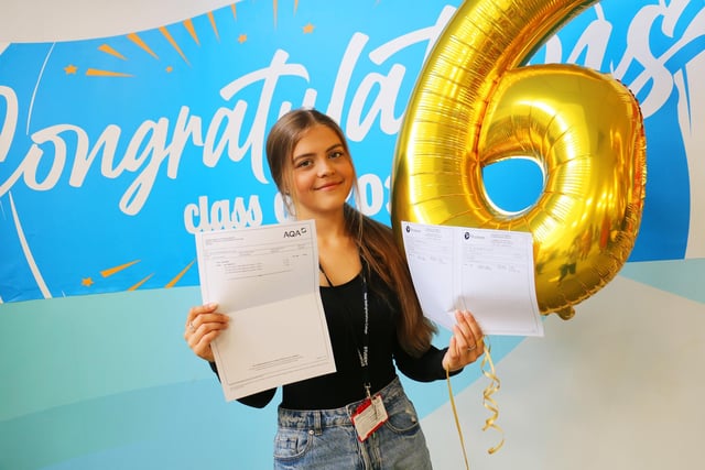Patricija Stech’s grade 6 in GCSE English and 6 in GCSE maths will take her onto A-Level studies