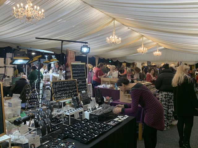 Visitors could browse more than 50 stalls in the main hall.