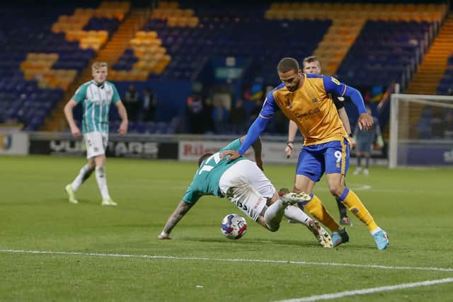 Stags were held to a stalemate at home to Newport after going down to 10 men.
