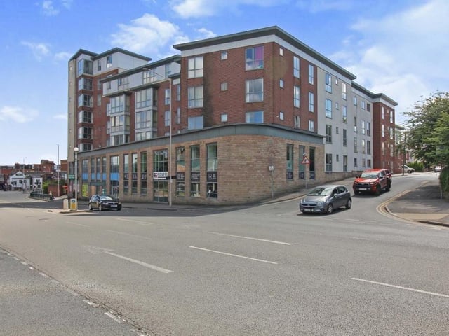 The exterior of the Stockwell Gate complex where the apartment is. It's just a stone's throw from Mansfield centre and the town's train and bus stations.