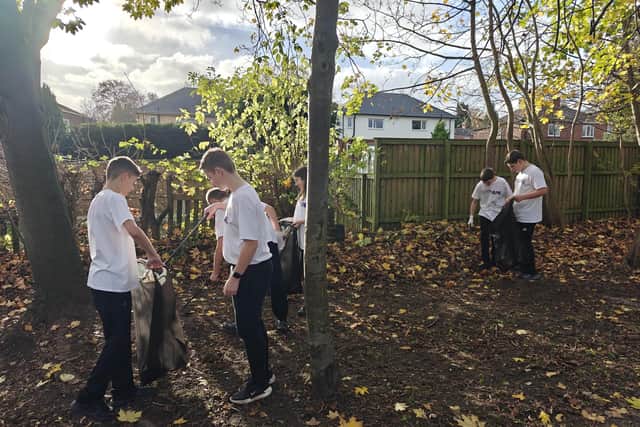 Some students helped to clean up their local areas