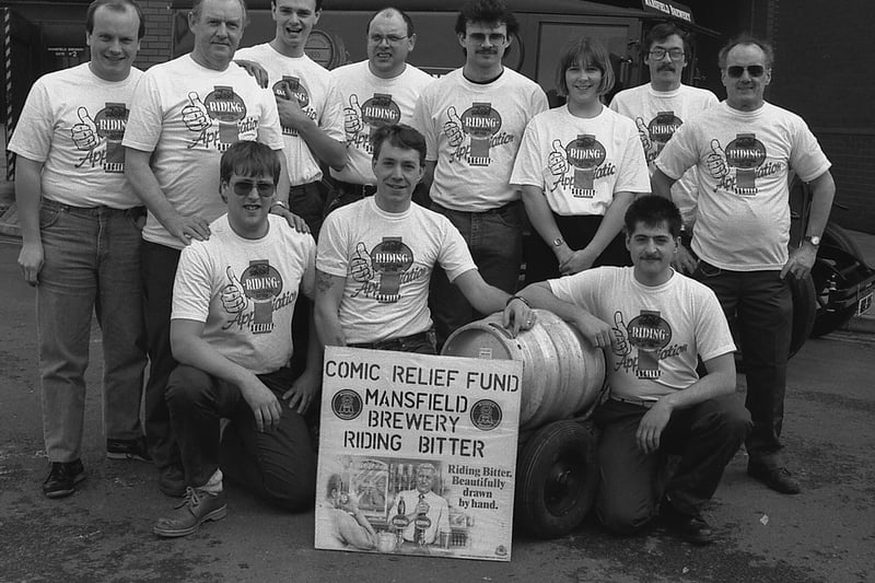 Mansfield Brewery staff raising money for Comic Relief
