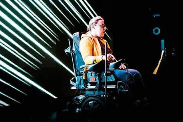 Jess regularly performs her own music using the innovative Control One wheelchair-controller.