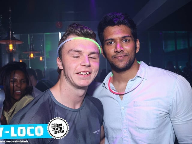 Accessorising with glowsticks!