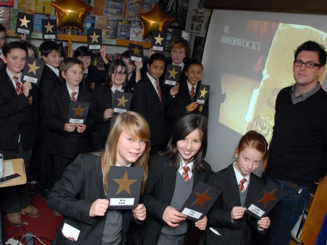 Year 7 pupils (2010) at Mansfield's All Saints Catholic School created a video version of The Jabberwocky with the support of Dan Edwards, right, from Citizen 598.