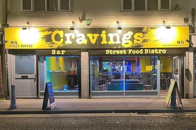 The popular Cravings street food bistro and bar on Outram Street, Sutton, which closed down this week.