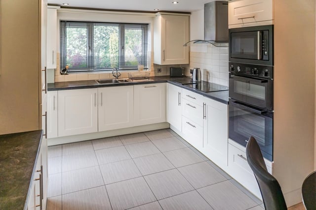 On the ground floor is the kitchen diner with a range of modern units with integrated appliances.