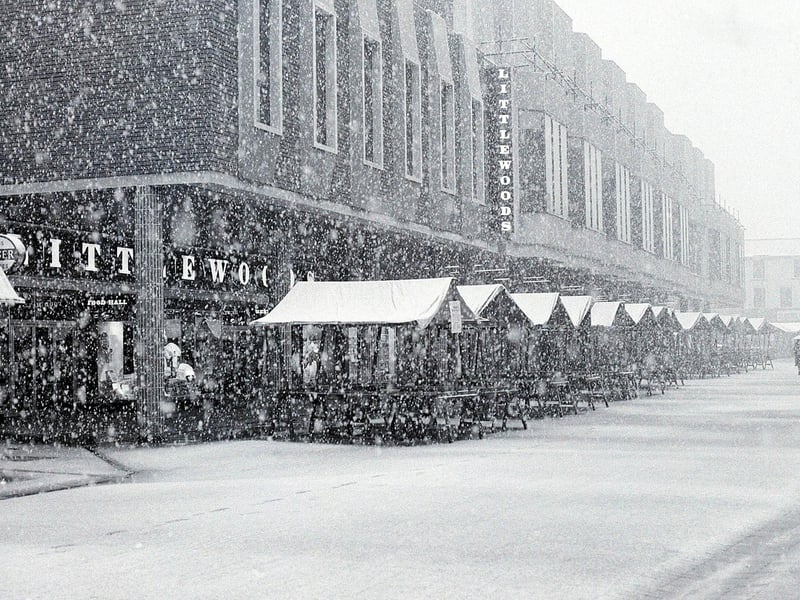Innit cowd... The second the temperate drops, you hear this one out and about. Translation: Isn't it cold? Image: Retro - 1977 Mansfield Town Centre New Years Day Snow