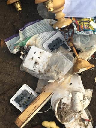 Household rubbish dumped in Sherwood Pines area