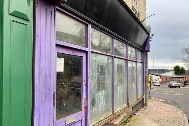 The former shop is at the corner of Nottingham Road and Church Street.