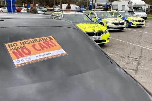 This driver was found to have no licence and no insurance