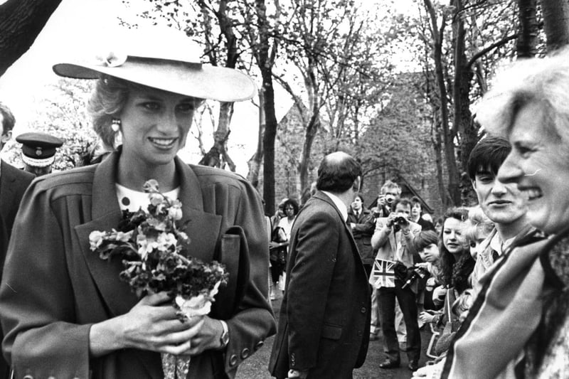 Princess Diana got a warm welcome on her visit to St Paul's Church, Jarrow in this year.