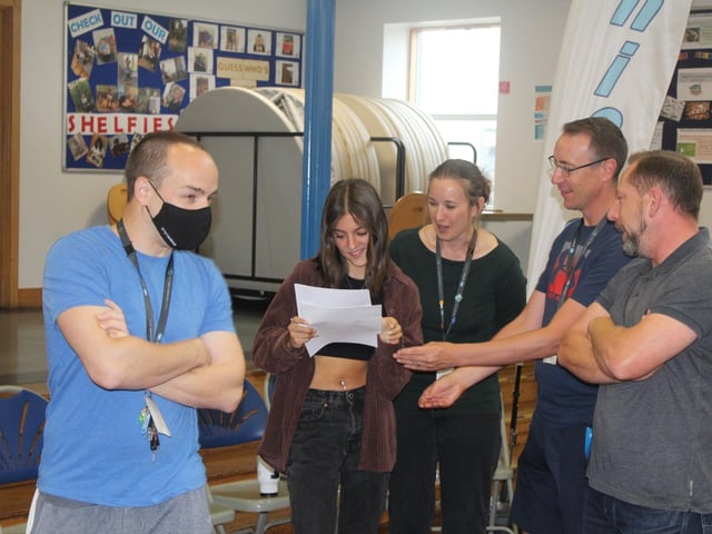 Fallon Lynch opens her GCSE results