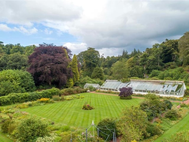 Gardens including glasshouses.