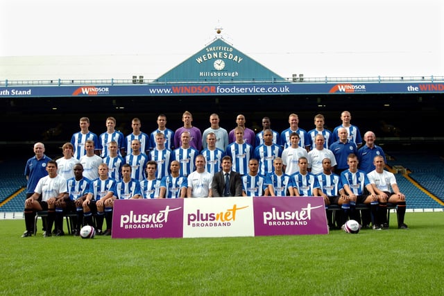 The Owls squad before the 2007/08 season.