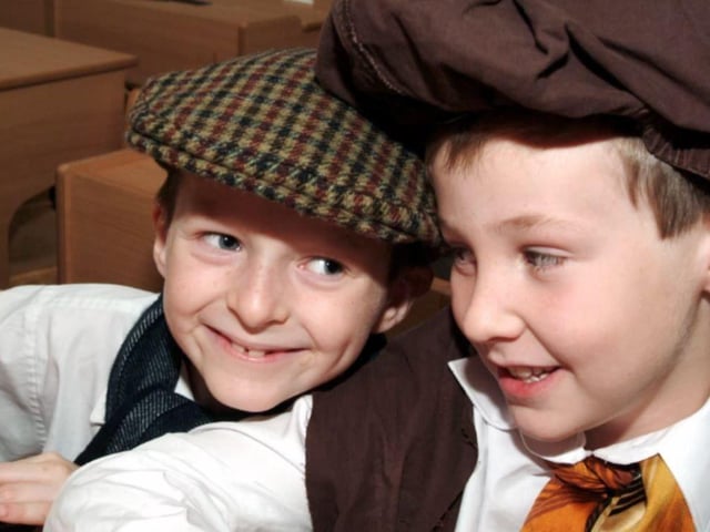 Getting the look spot on for an Edwardian Day in 2006.