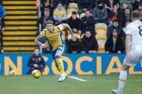 Mansfield Town defender Aden Flint helping Stags to another clean sheet in the 2-0 win against Newport County on Saturday. Photo by Chris & Jeanette Holloway/The Bigger Picture.media