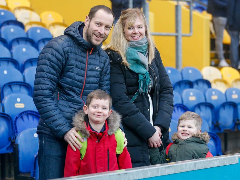 Mansfield Town fans ahead of the 3-2 win over Hartlepool United.