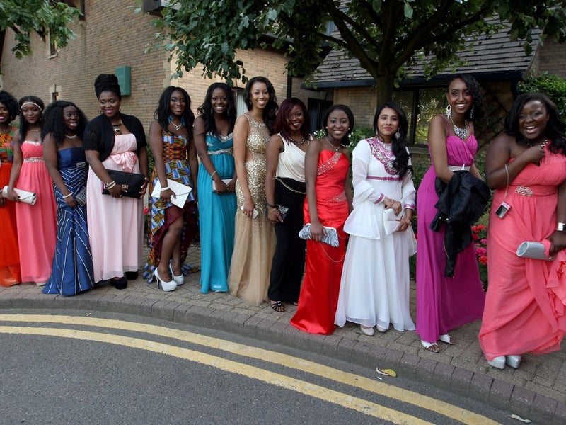 Northampton Academy pupils at prom in 2013.