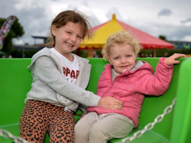 Enjoying the Greasley Gathering Family Fun Day in 2019 are Lola Jones and Harper Jones.