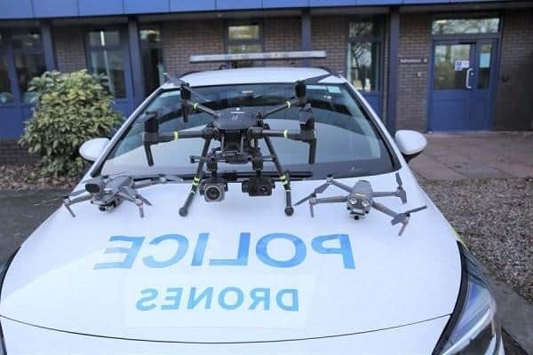 The drone was deployed to help find a "vulnerable" 10-year-old boy.