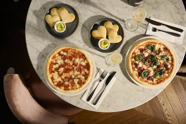Heart-shaped dough balls.