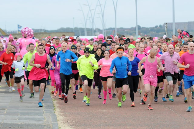 The South Shields parkrun went pink for Breast Cancer Awareness Month five years ago.