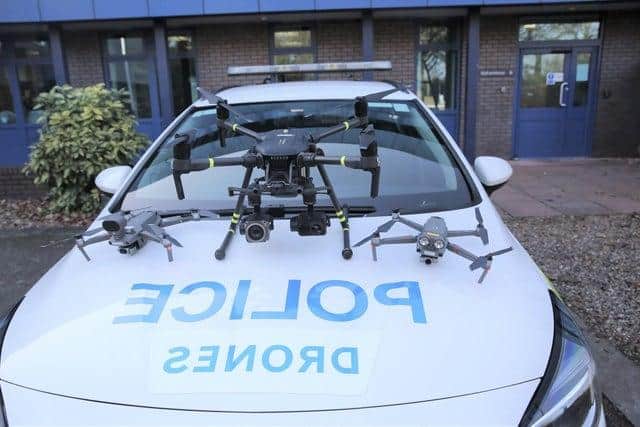 The drone was used to help catch the offender