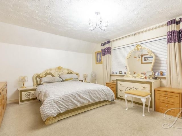 The first of the bedrooms on the first floor of the Granby Avenue house is the master, which overlooks the front. It is well presented, with fitted carpets and lots of room for furniture and storage.