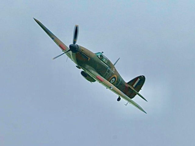 Battle of Britain Memorial Flight Flypast at Sutton Lawn