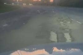 Chad reader Dylan James has sent us a video of a road in Sutton that has bad potholes