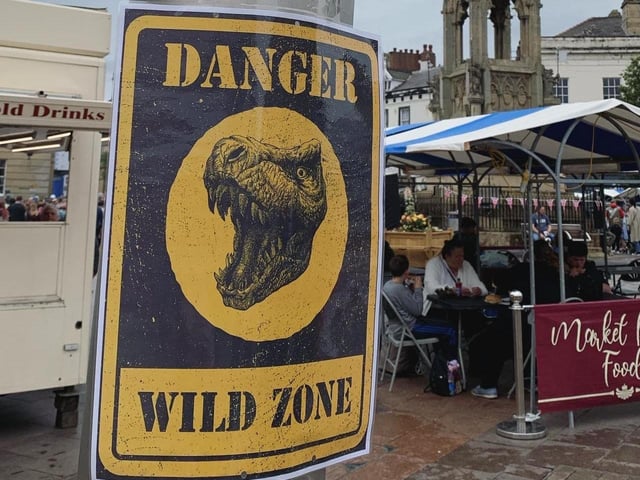 Posters were splashed across the market, thanks to the Mansfield BID team.