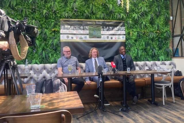 From left: Garry Birtles, Tony Woodcock and Viv Anderson.